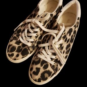 Old Navy leopard print canvas shoes. Size 7